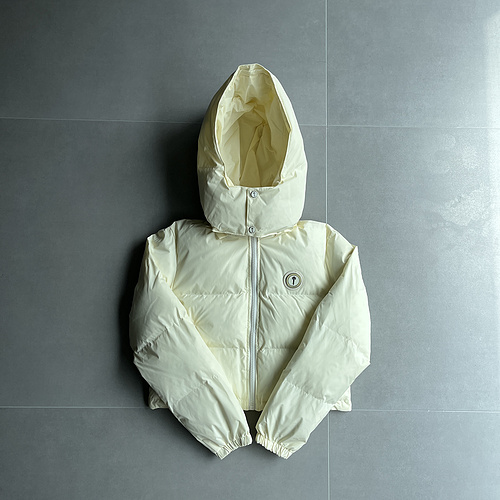 252¥ womens irongate detachable hooded puffer - cream 