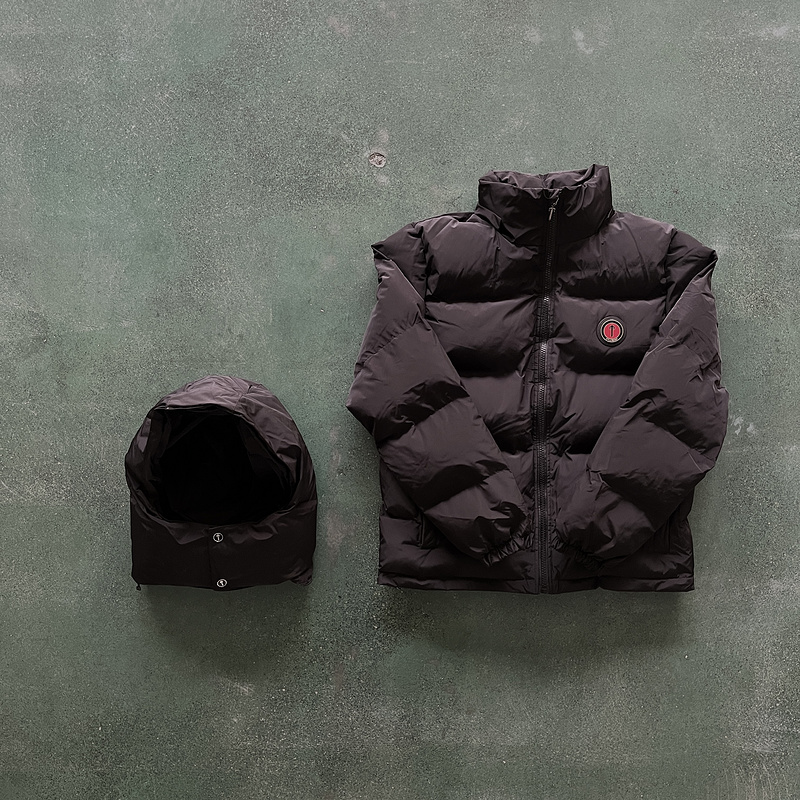 293¥ DETACHABLE HOODED PUFFER JACKET-Black Red | Yupoo - Image 6