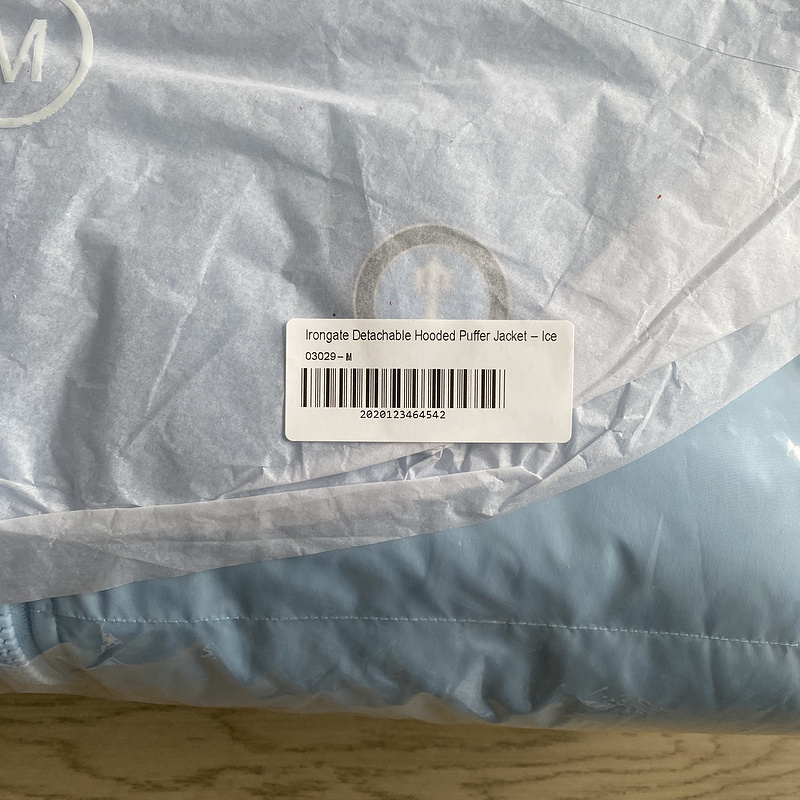 293¥  DETACHABLE HOODED PUFFER JACKET - ICE BLUE | Yupoo - Image 6