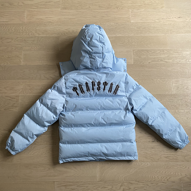293¥  DETACHABLE HOODED PUFFER JACKET - ICE BLUE | Yupoo - Image 7
