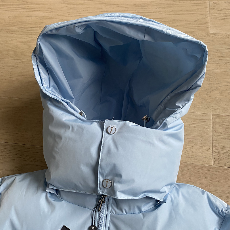 293¥  DETACHABLE HOODED PUFFER JACKET - ICE BLUE | Yupoo - Image 8