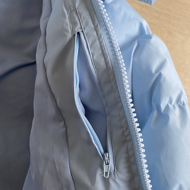 293¥  DETACHABLE HOODED PUFFER JACKET - ICE BLUE | Yupoo - Image 15