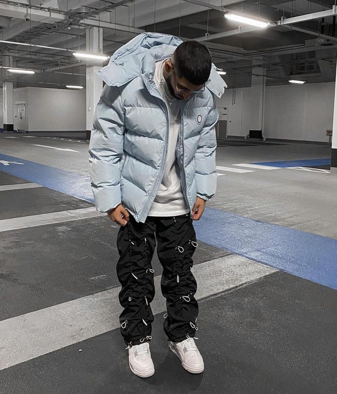 293¥  DETACHABLE HOODED PUFFER JACKET - ICE BLUE | Yupoo - Image 22