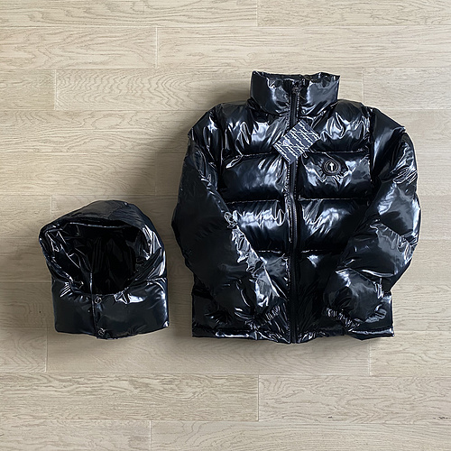 293¥  Shiny Black Irongate Jacket Detachable Hood 
