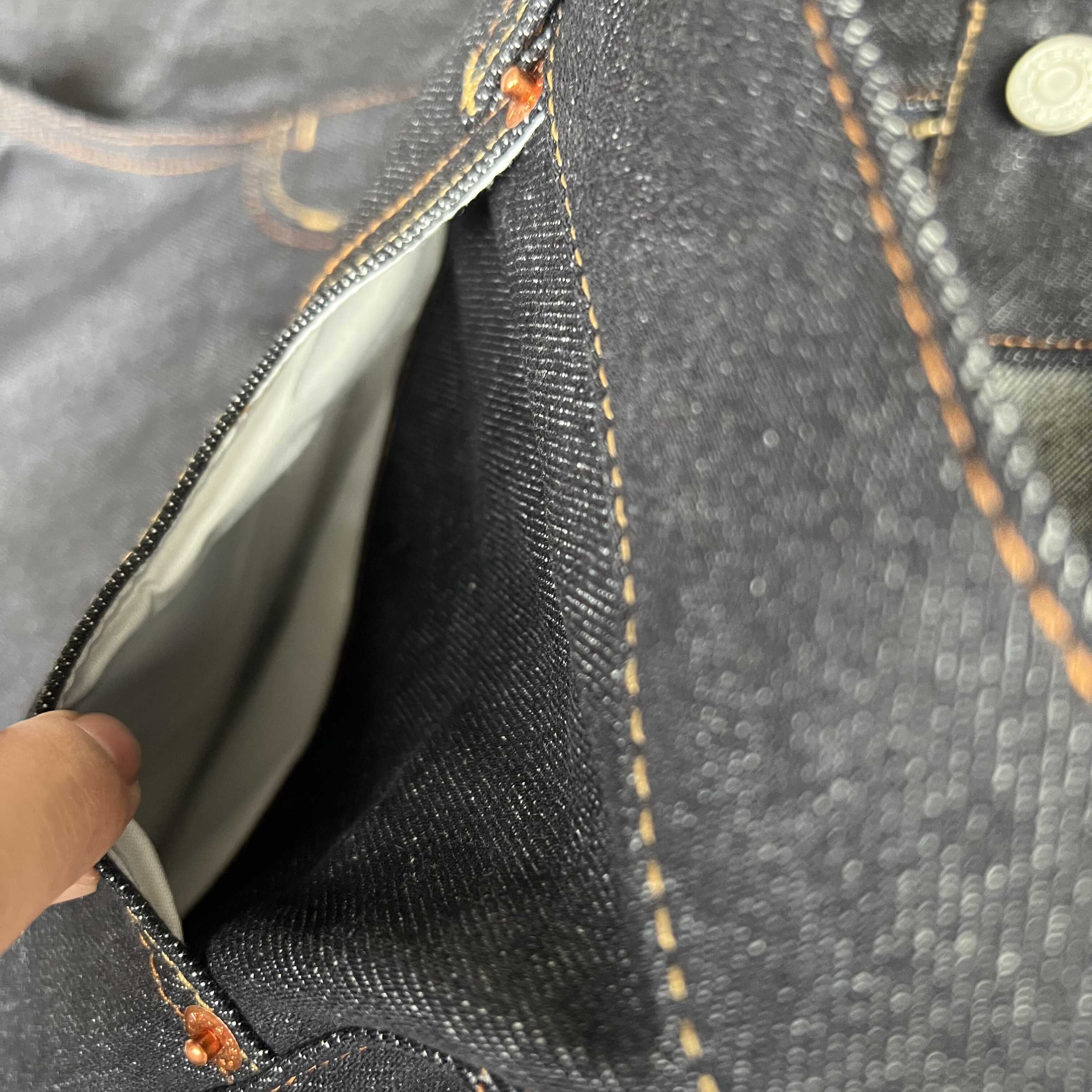 Pa SELVEDGE DENIM P90 BAGGY JEAN RAW - Image 5