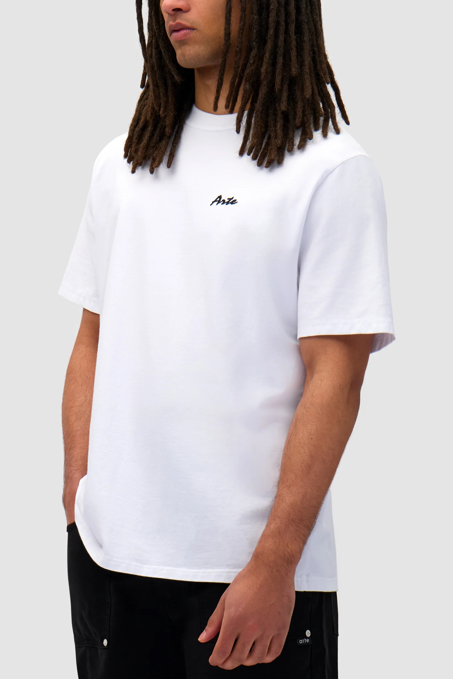 Arte Antwerp Men's white cotton big Arte Antwerp Men's white cotton big flower T-shirtT-shirt - Image 3