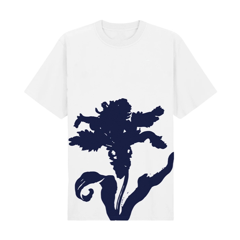 Arte Antwerp Men's white cotton big Arte Antwerp Men's white cotton big flower T-shirtT-shirt - Image 4