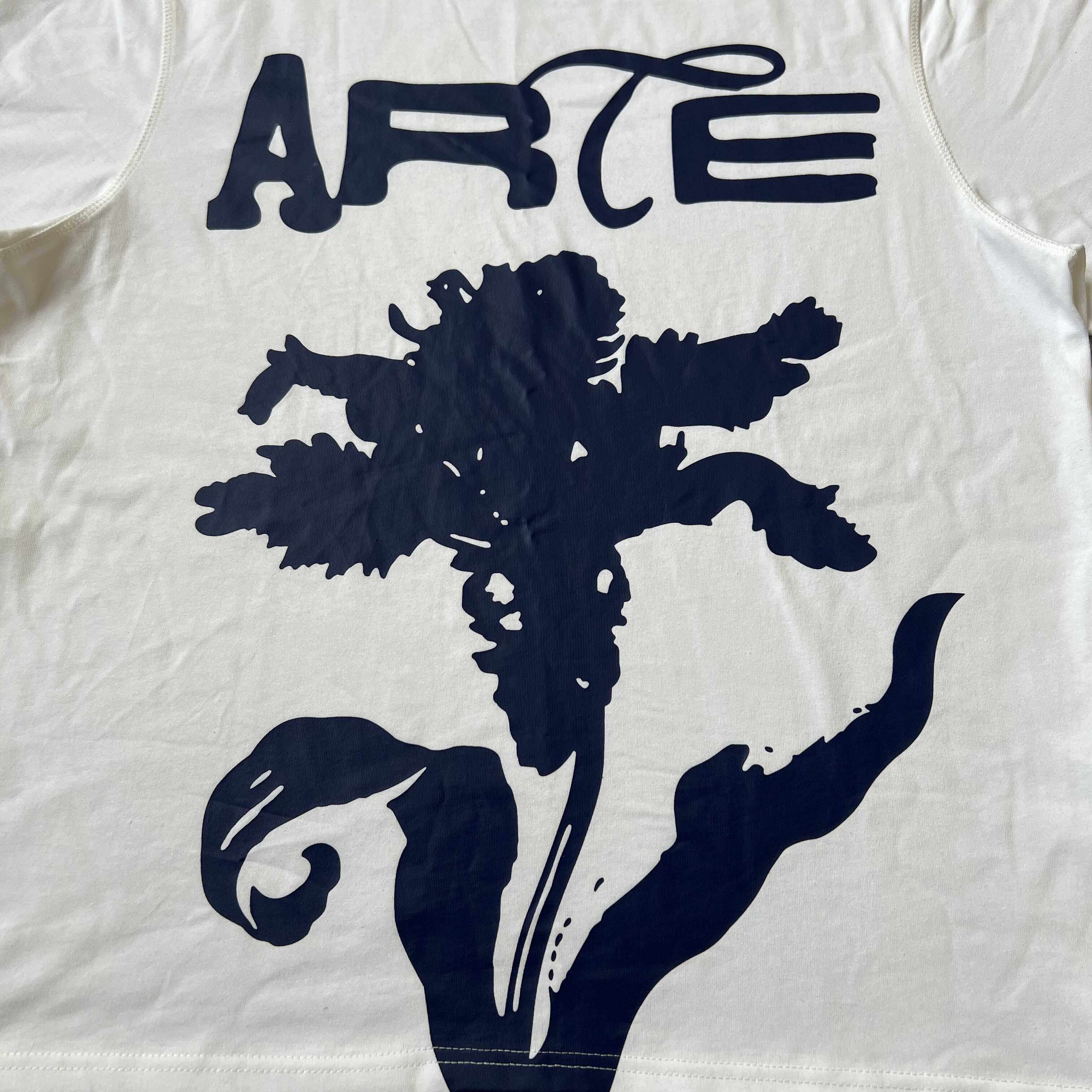 Arte Antwerp Men's white cotton big Arte Antwerp Men's white cotton big flower T-shirtT-shirt - Image 8