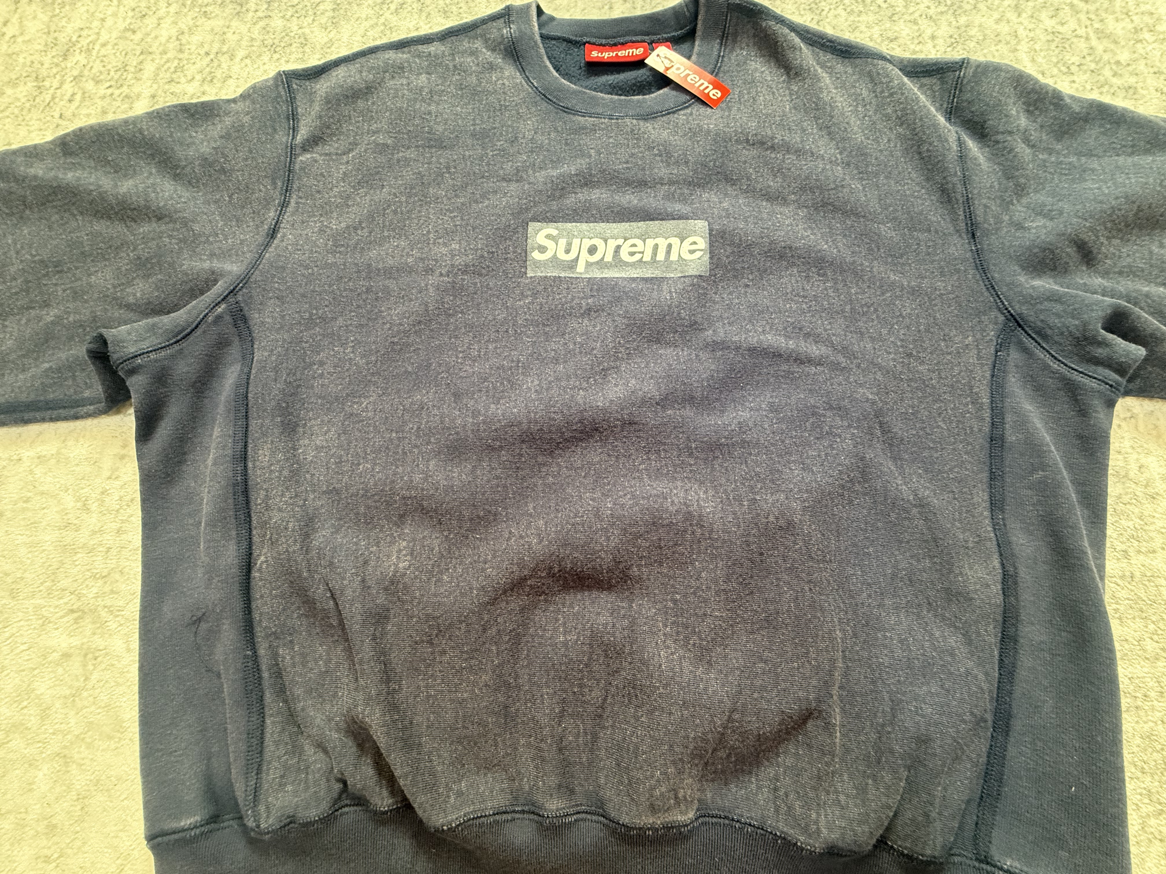 sup boxlogo white black and navy blue - Image 18