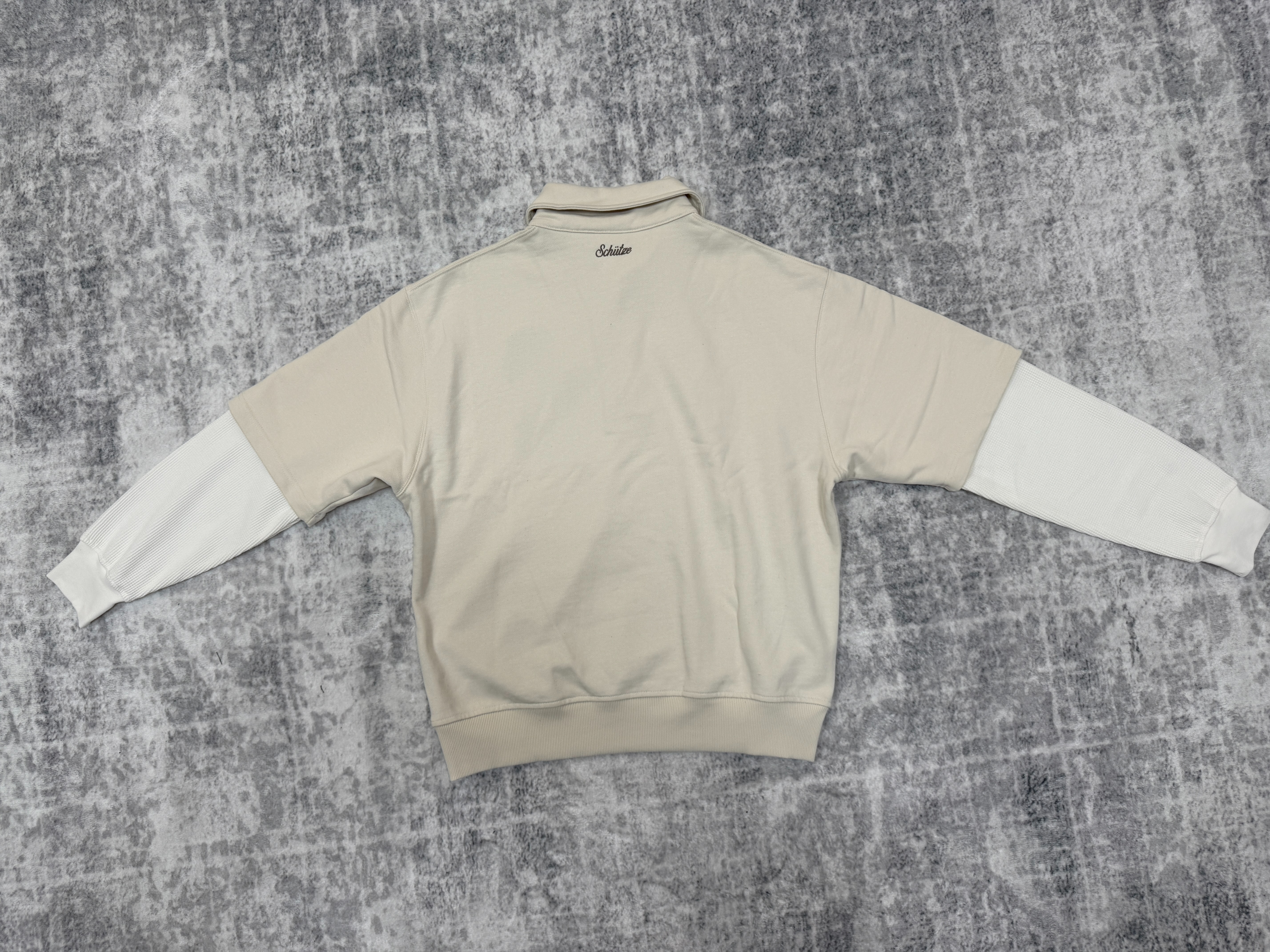 der long sleeve polo beige - Image 2
