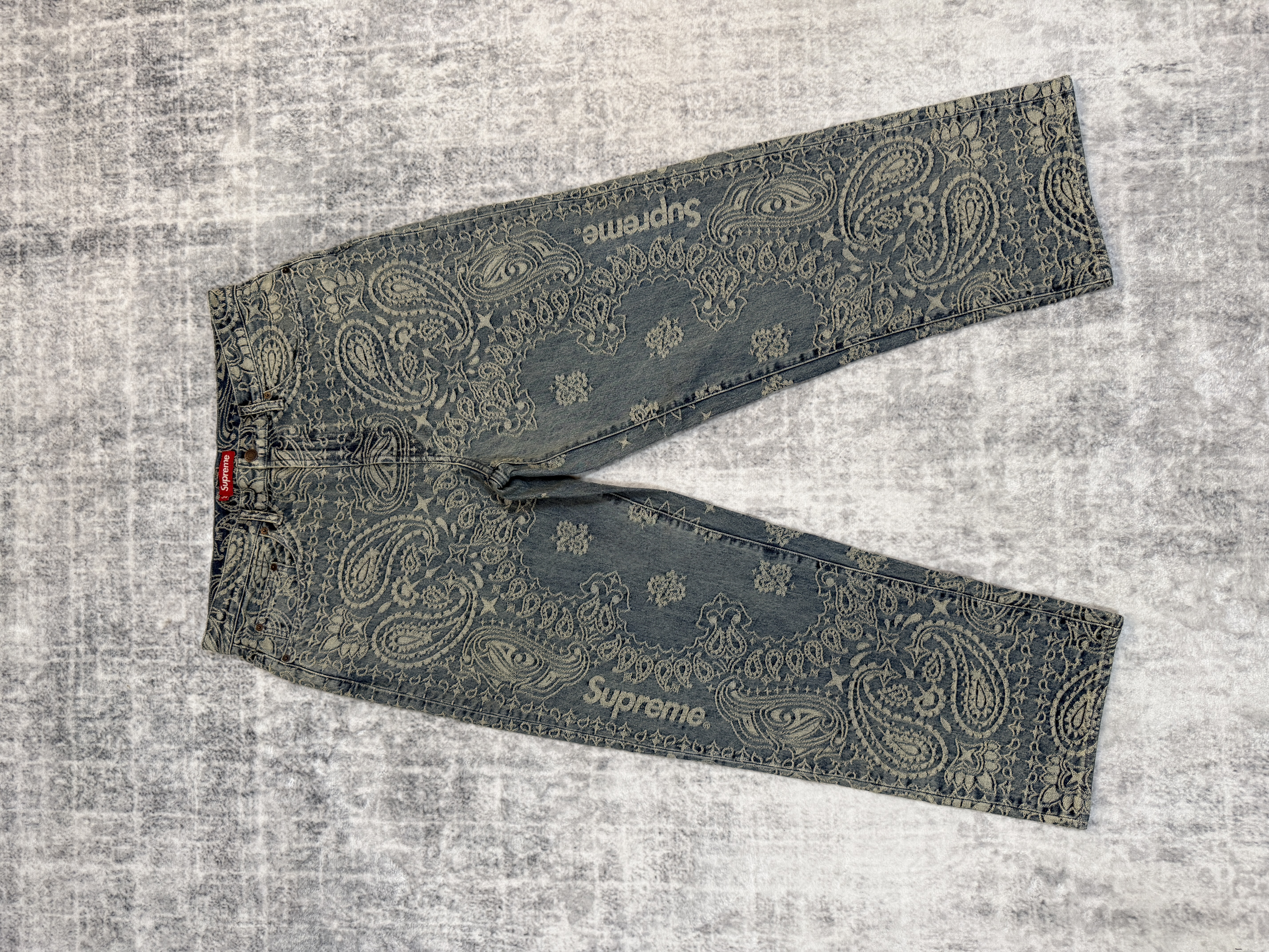 Sup腰花牛仔裤