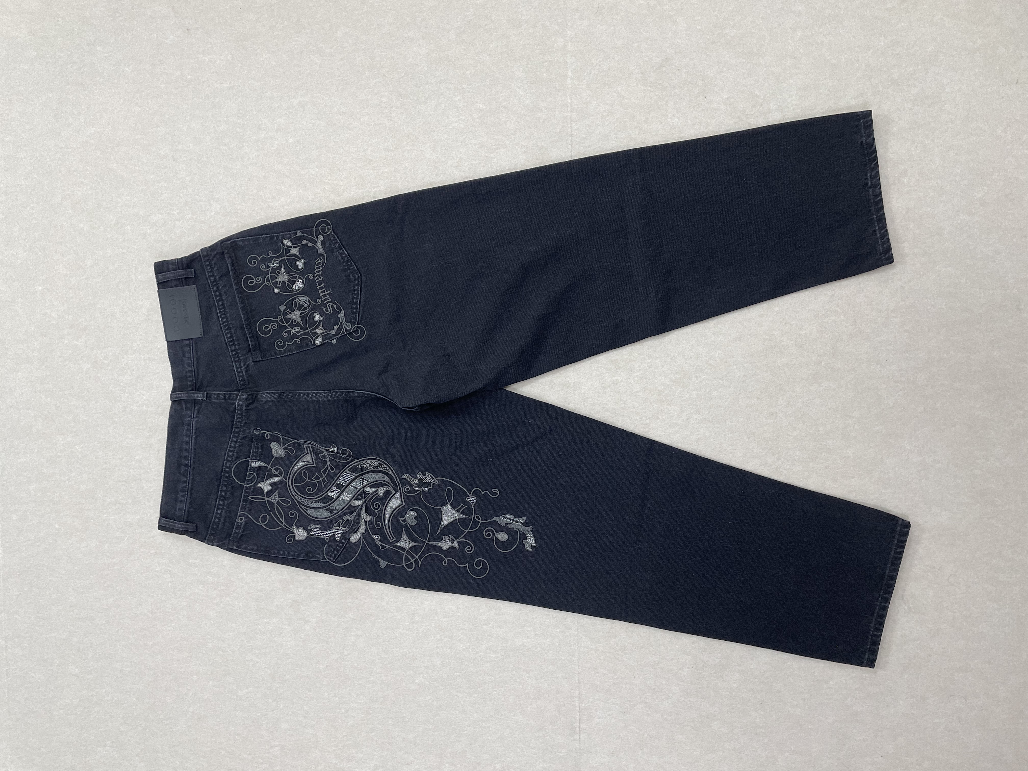 coogi jeans sup black and blue