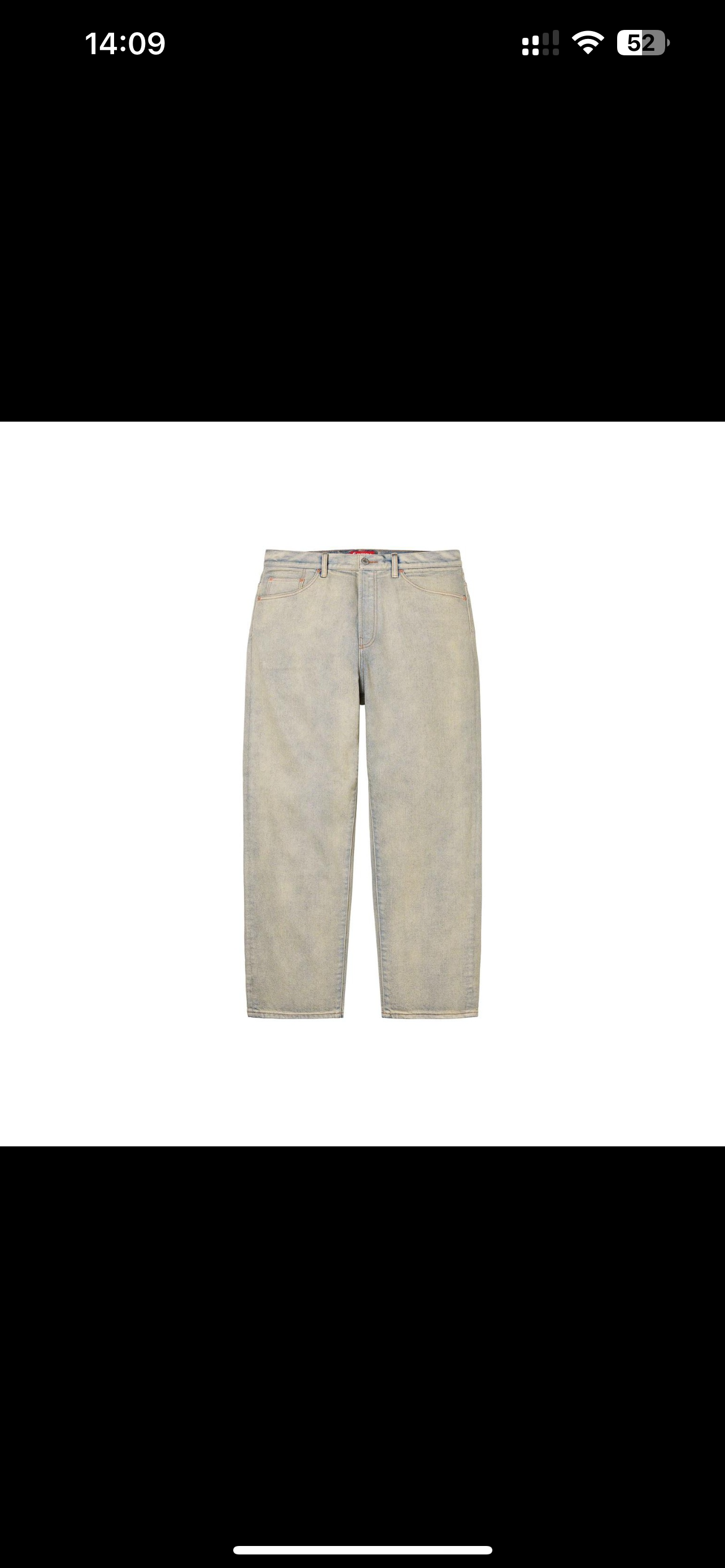 in stock sup dirty indigo jeans - Image 2