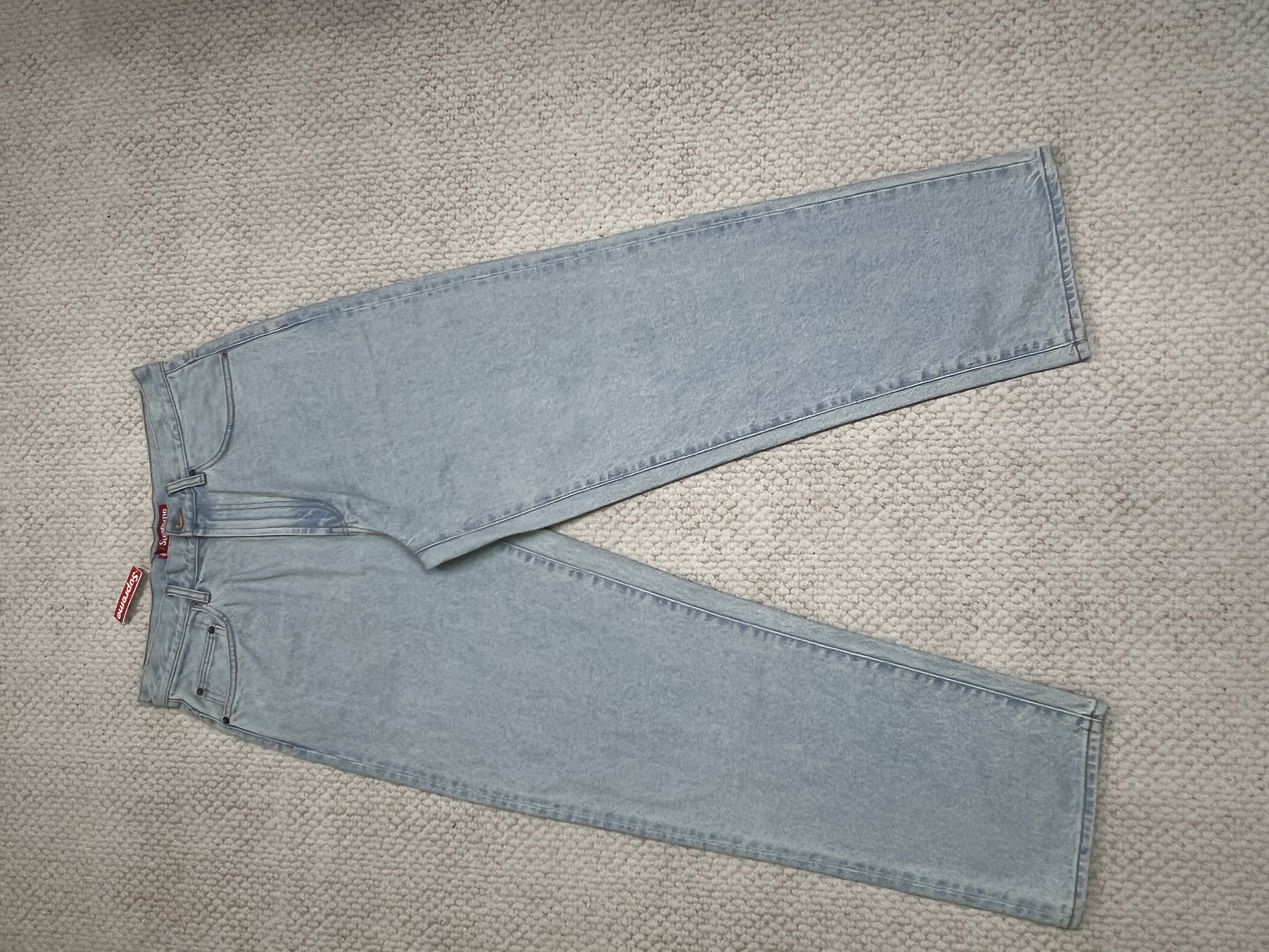 sup baggy jean blue and black - Image 3