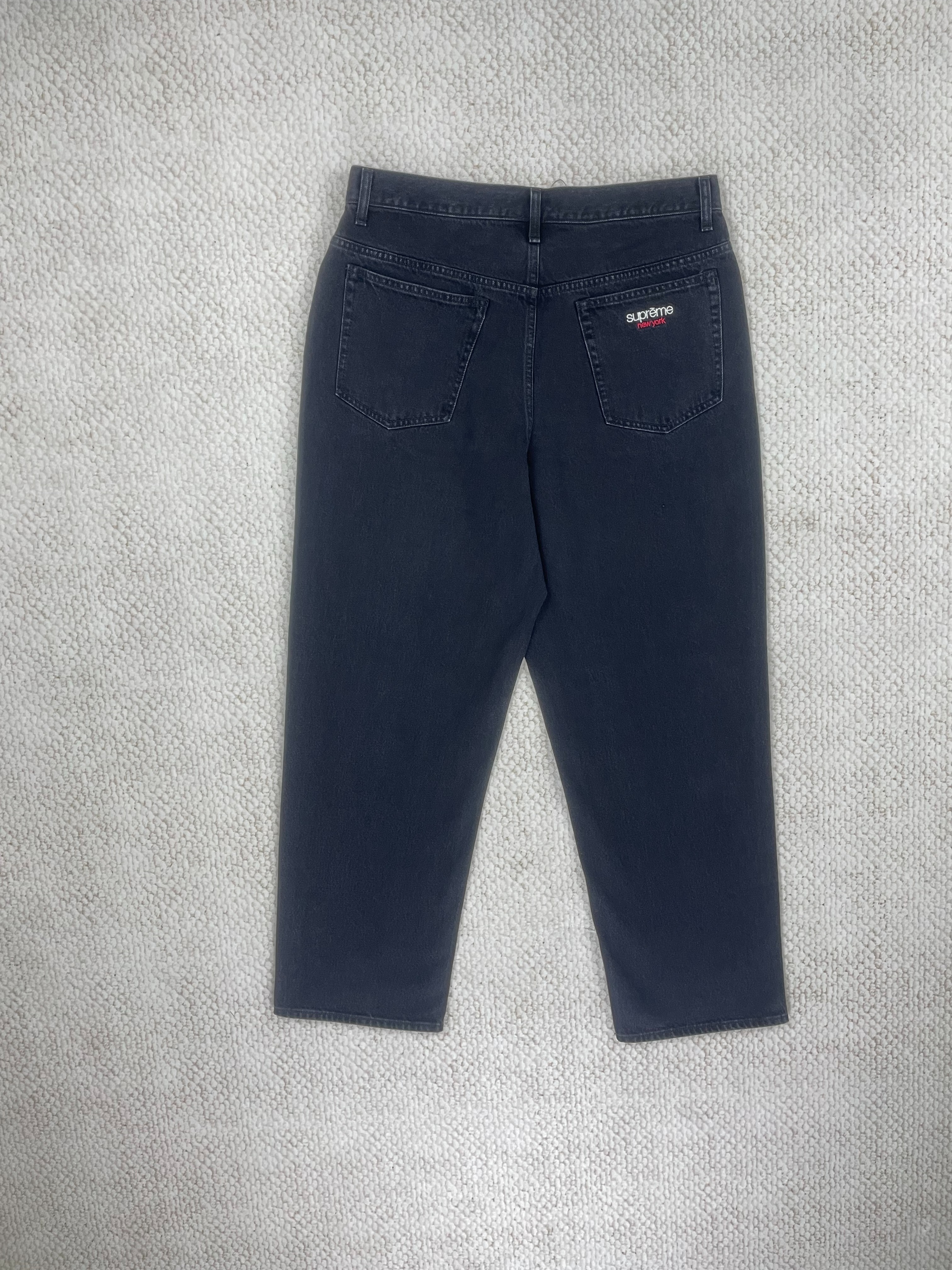 sup baggy jean blue and black - Image 9