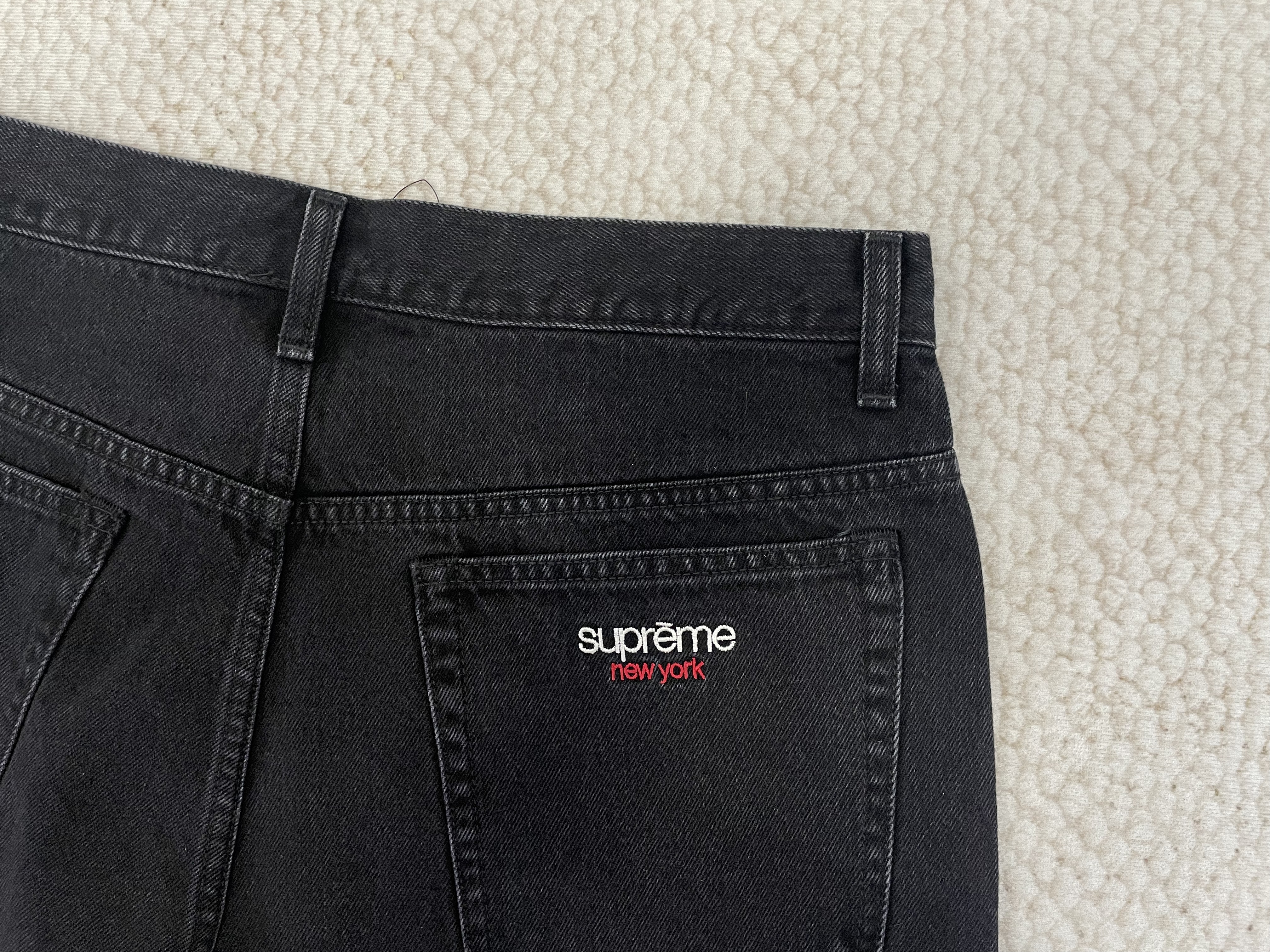 sup baggy jean blue and black - Image 12
