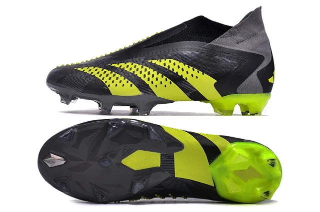 adidas Predator Accuracy + “Crazycharged” FG Cleats - Core Black/Solar Yellow