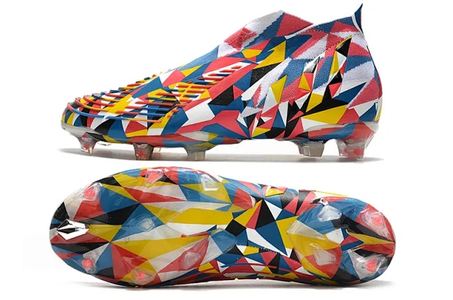 adidas Predator Edge + FG Laceless Bright Blue Team Yellow Solar Red