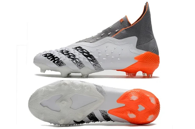 Adidas Predator Freak+ Whitespark FG - White Dark Metallic Silver Red