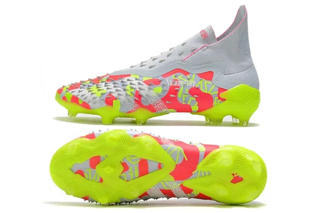 Adidas PREDATOR FREAK + FG yellow red white football shoes