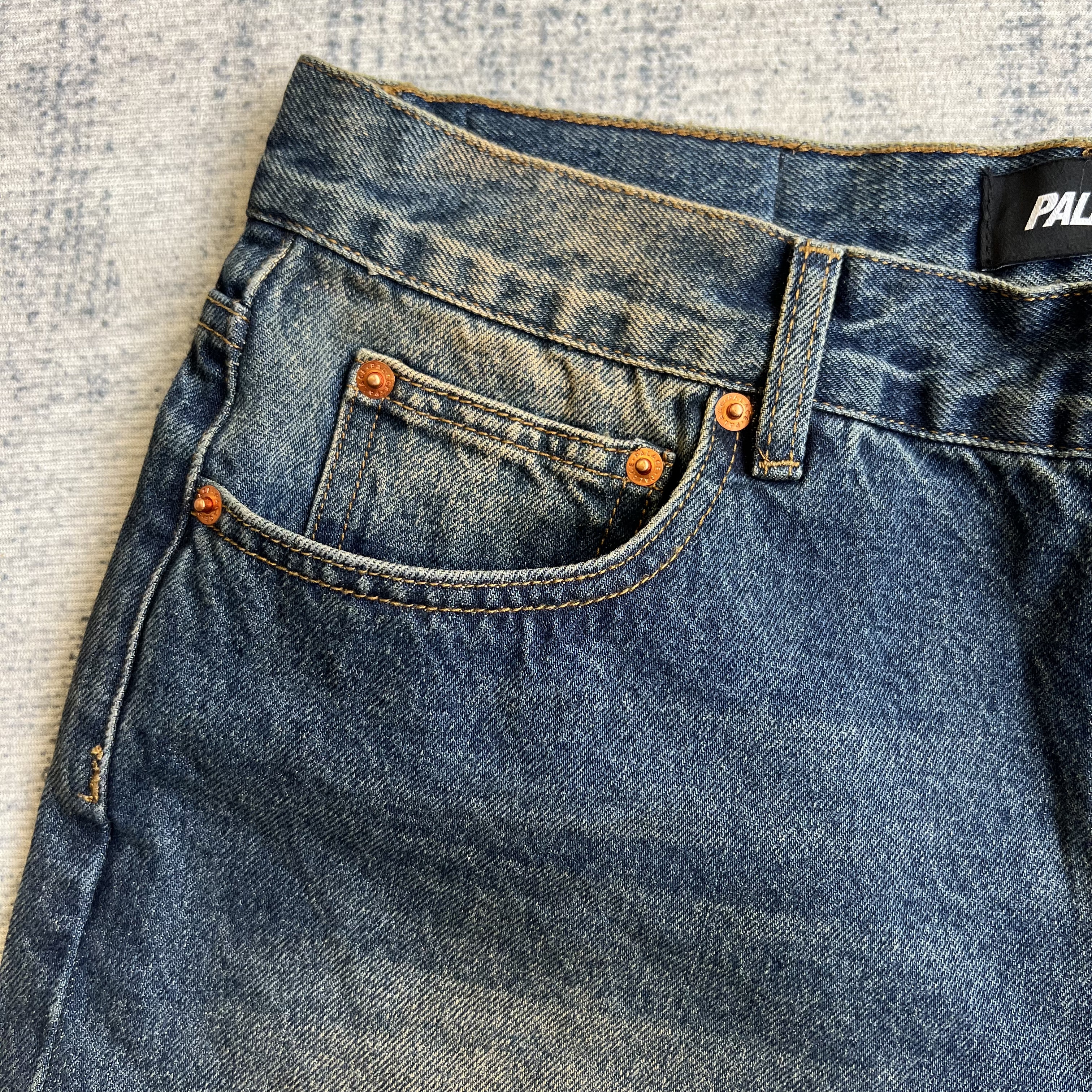 Pa P90 BAGGY JEAN SAND WASH INIDGO - Image 9