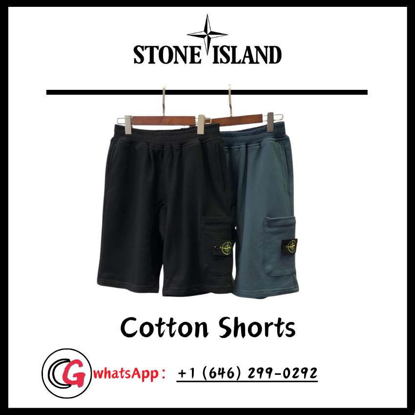 Stone Cotton Shorts （2）