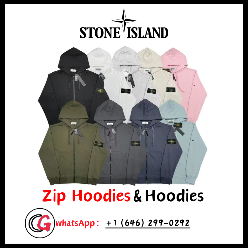 Stone Hoodie and Zip hoodie