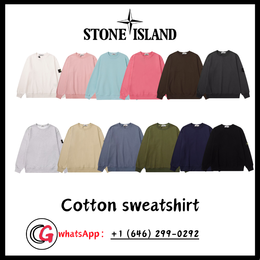 Stone Cotton sweatshirt （Many colors）