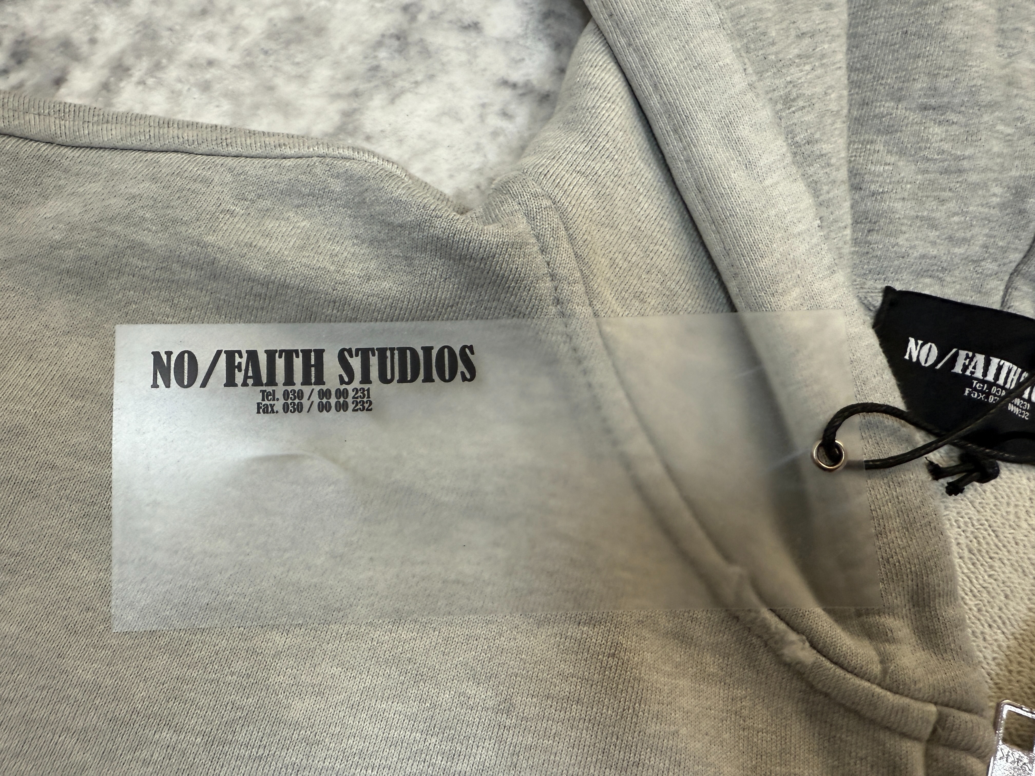 no faith grey zip up - Image 7
