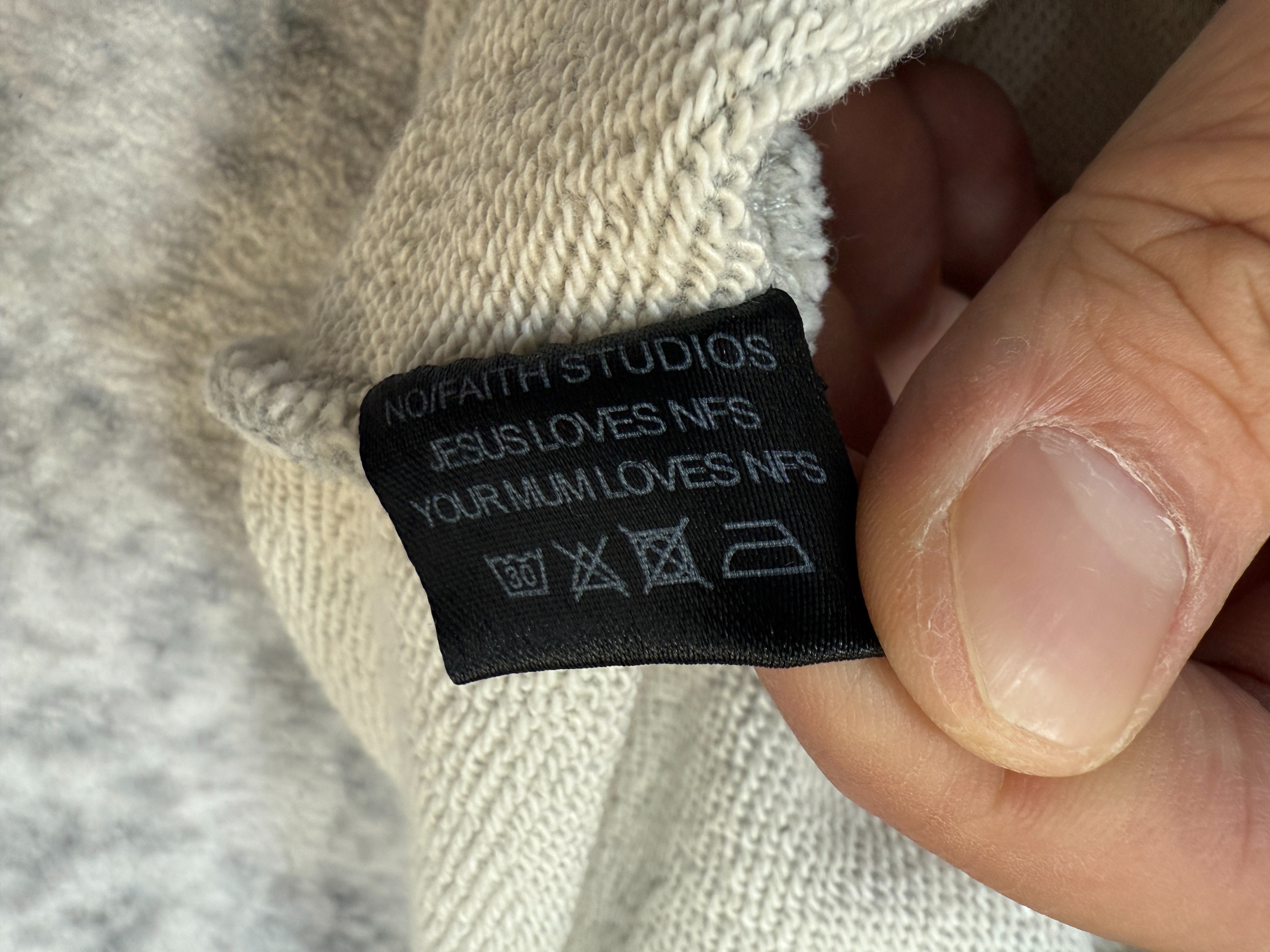 no faith grey zip up - Image 10